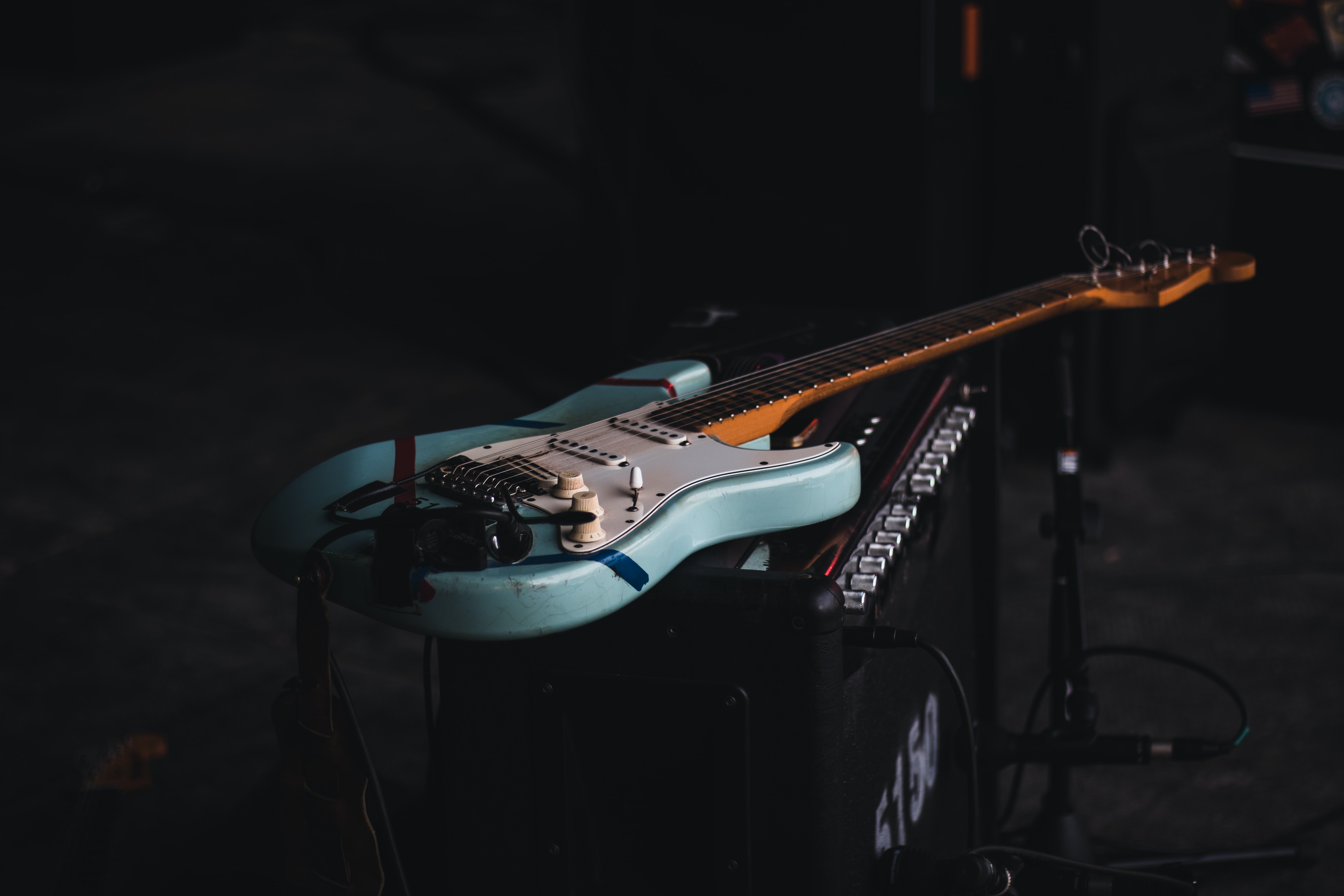 guitar on stage